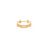 MEANDER HEXAGON HUGGIE GOLD